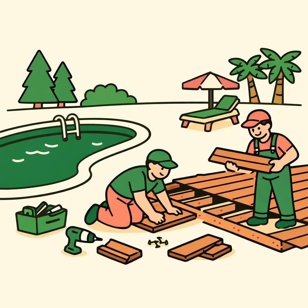 Pool Deck Installation